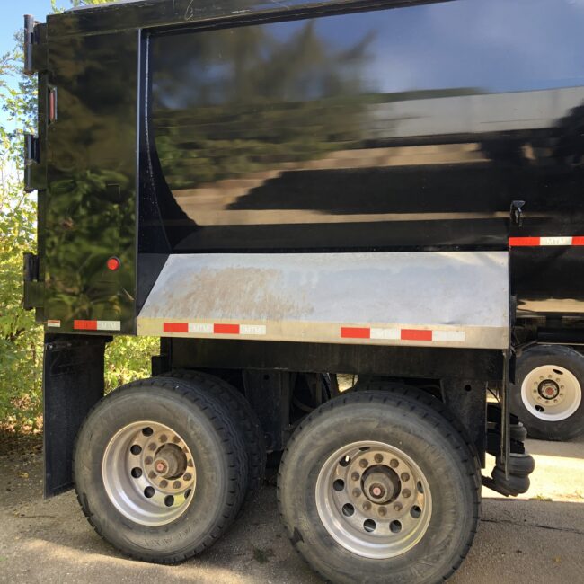 used mtm 40 foot round bottom trailer